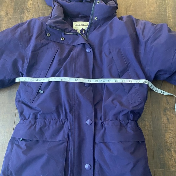 Eddie Bauer Ridge Gore Tex purple goose down hooded jacket - Picture 4 of 12